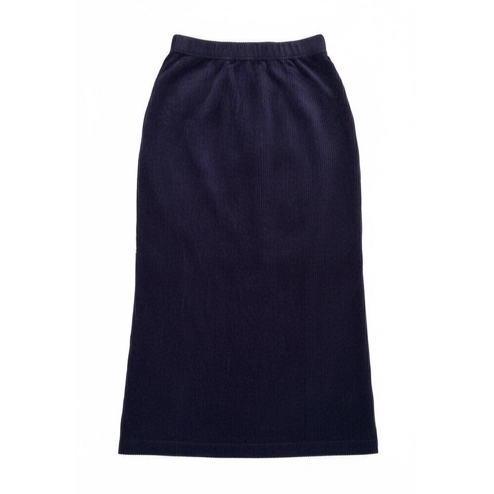 Free People Helen Midi Skirt Dark Purple Corduroy Velvet XS Whimsigoth Coquette